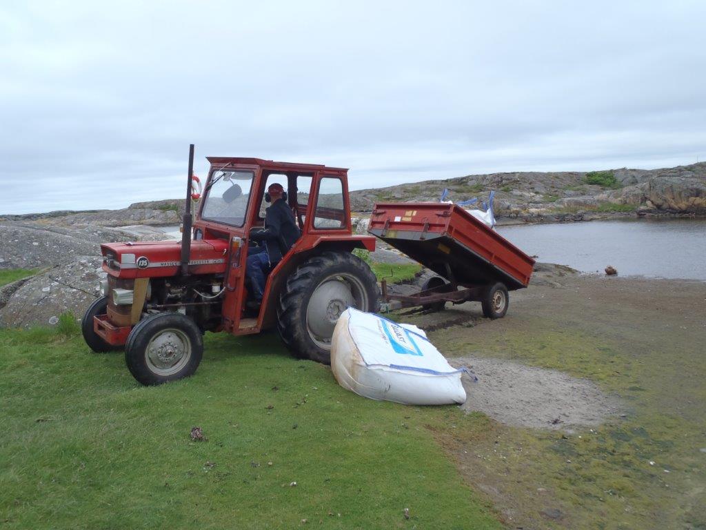 Sand vid badet 5 juni 2016